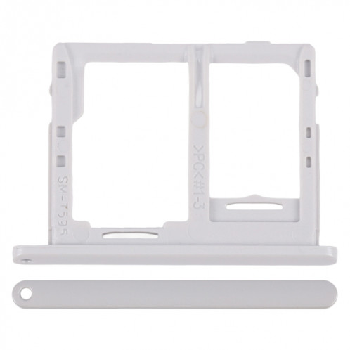 Pour Galaxy Tab A 10,5 pouces T595 4G ​​Plateau de carte SIM + Plateau de carte Micro SD (Blanc) SH236W1014-04