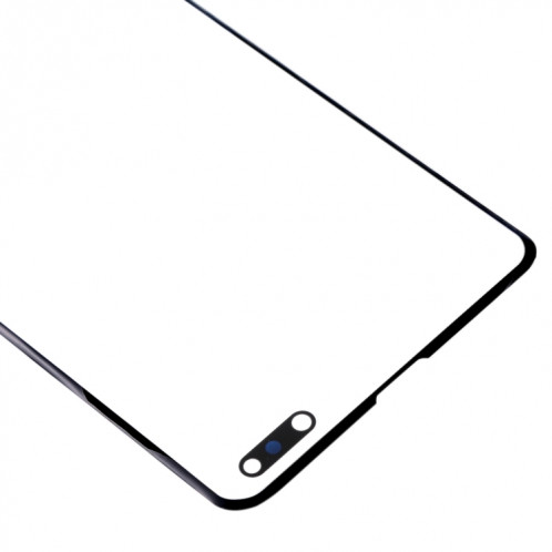 Pour Galaxy S10 5G Lentille en verre extérieure de l'écran avant (noir) SH356B940-06