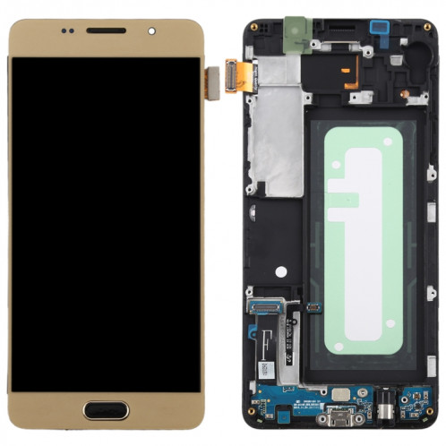 Écran LCD TFT pour Galaxy A5 (2016) / A510F Digitizer Assemblage complet avec cadre (Or) SH70JL1682-06