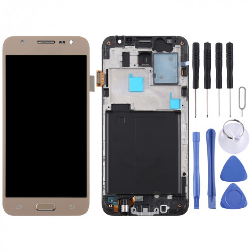 Écran LCD TFT pour Galaxy J5 (2015) / J500F Digitizer Assemblage complet avec cadre (Or) SH74JL224-06