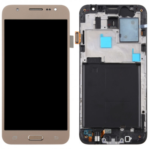 Écran LCD TFT pour Galaxy J5 (2015) / J500F Digitizer Assemblage complet avec cadre (Or) SH74JL224-06