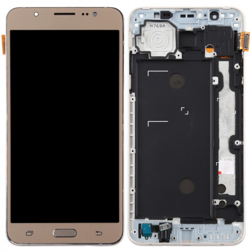 Écran LCD TFT pour Galaxy J7 (2016) / J710F Digitizer Assemblage complet avec cadre (Or) SH75JL377-06