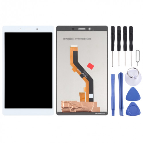 Écran LCD OEM pour Samsung Galaxy Tab A 8.0 (2019) SM-T295 (version LTE) avec numériseur complet (blanc) SH379W975-06