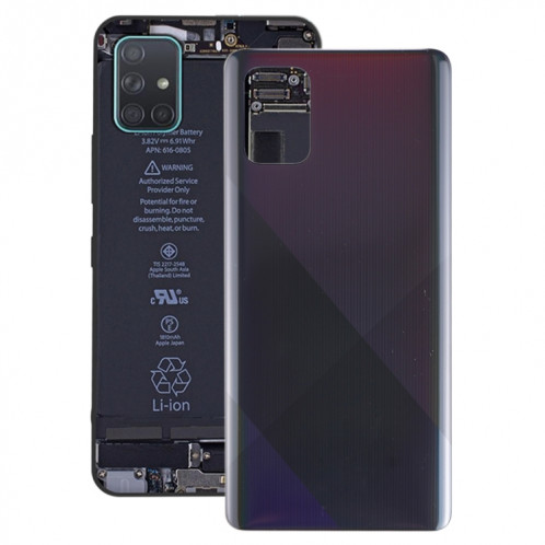 Pour le couvercle arrière de la batterie d'origine Galaxy A71 (noir) SH90BL1835-06