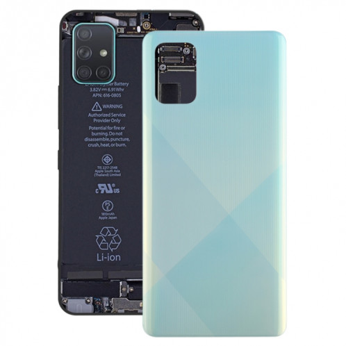 Pour le couvercle arrière de la batterie d'origine Galaxy A71 (bleu) SH90LL1924-06