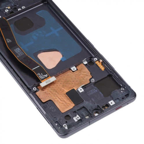 Écran LCD en matériau Super AMOLED d'origine et ensemble complet de numériseur avec cadre pour Galaxy S10 Lite (noir) SH436B1553-05