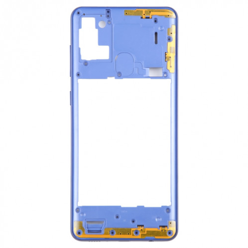 Pour Samsung Galaxy A21s, plaque de cadre central (bleu) SH651L300-06