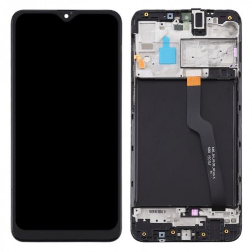 Écran LCD OEM pour Samsung Galaxy A10 / SM-A105F (version carte unique) Assemblage complet du numériseur avec cadre (Noir) SH665B326-06