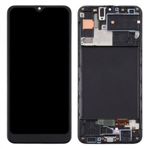 Écran LCD TFT pour Samsung Galaxy A30s Assemblage complet du numériseur avec cadre (Noir) SH668B1356-06