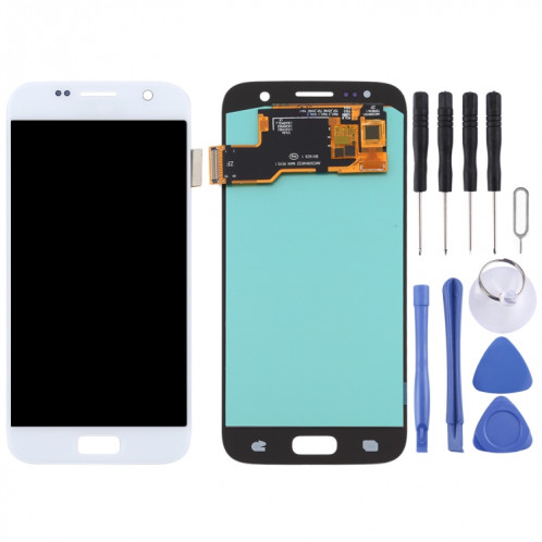 Écran LCD OLED pour Samsung Galaxy S7 avec assemblage complet du numériseur (Argent) SH73SL220-06