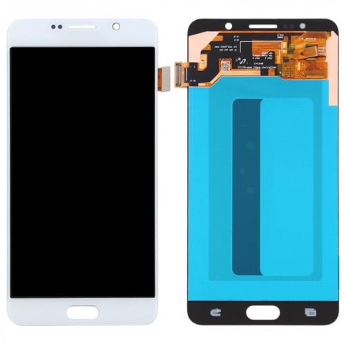 Écran LCD OLED de 5,5 pouces pour Samsung Galaxy Note 5 avec assemblage complet du numériseur (Blanc) SH75WL220-07