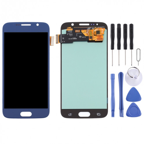 Écran LCD OLED pour Samsung Galaxy S6 avec assemblage complet du numériseur (Bleu) SH76LL1241-06