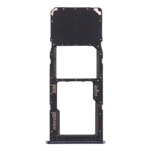 Pour Samsung Galaxy A71 / A715 Plateau de carte SIM + Plateau de carte Micro SD (Noir) SH709B1542-04