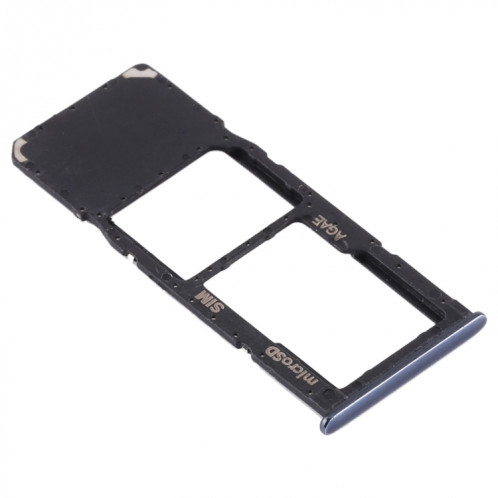 Pour Samsung Galaxy A71 / A715 Plateau de carte SIM + Plateau de carte Micro SD (Noir) SH709B1542-04