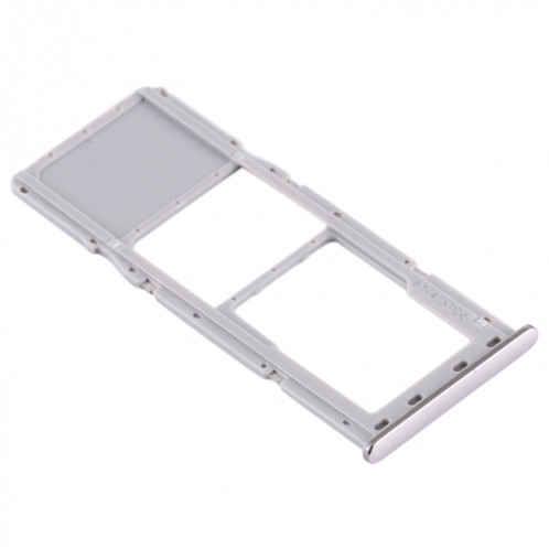 Pour Samsung Galaxy A71 / A715 Plateau de carte SIM + Plateau de carte Micro SD (Argent) SH709S1500-04