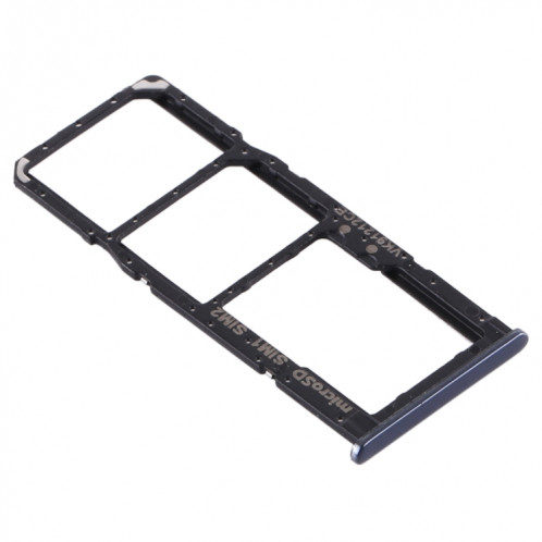 Pour Samsung Galaxy A51 / A515 Plateau de carte SIM + Plateau de carte SIM + Plateau de carte Micro SD (Noir) SH710B827-04