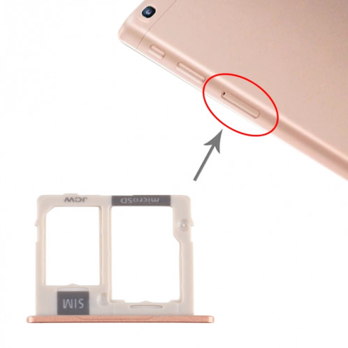 Pour Samsung Galaxy Tab A 10.1 (2019) / Plateau de carte SIM SM-T515 + Plateau de carte Micro SD (Or) SH731J1330-04