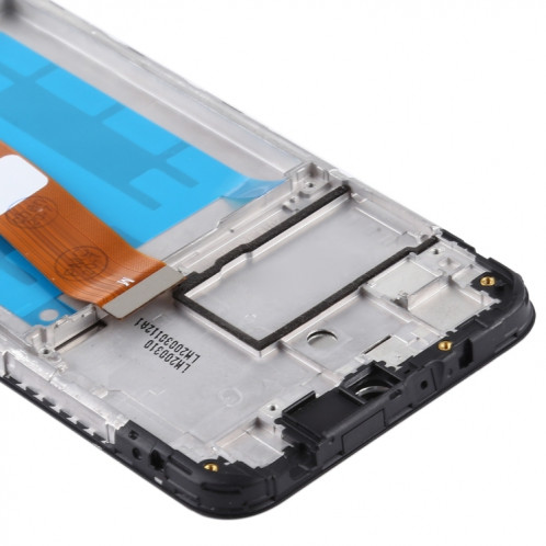 Écran LCD OEM pour Samsung Galaxy A01 Assemblage complet du numériseur avec cadre, câble flexible étroit (noir) SH734B1975-07