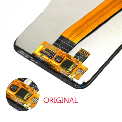 Écran LCD PLS TFT d'origine (câble flexible large) pour Samsung Galaxy A01 (noir) SH758B296-08