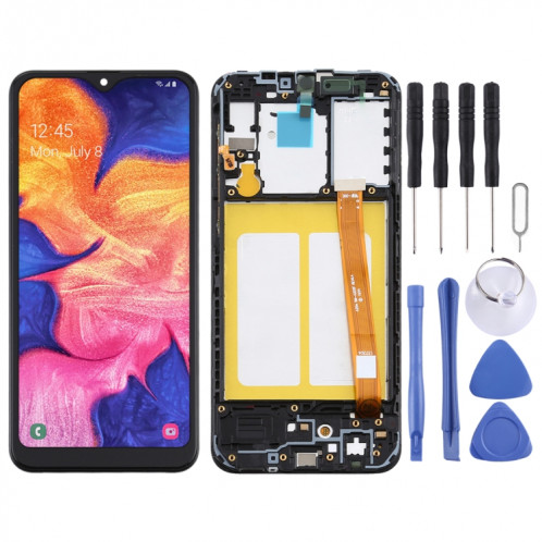 Écran LCD TFT pour Samsung Galaxy A10e Assemblage complet du numériseur avec cadre (Noir) SH771B1185-06
