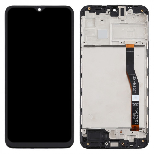 Écran LCD TFT pour Samsung Galaxy M20 Assemblage complet du numériseur avec cadre (Noir) SH772B1152-06