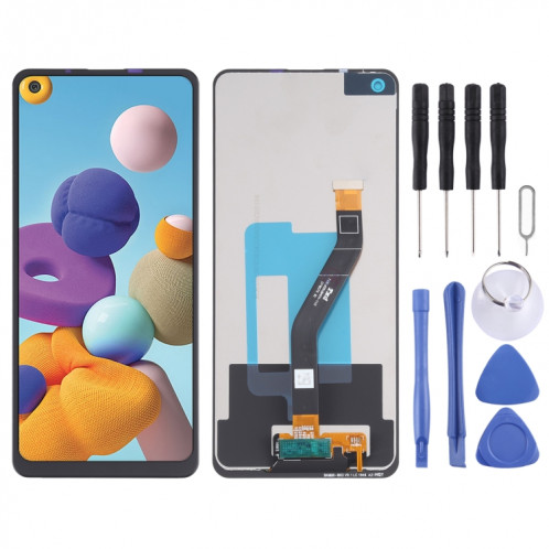Écran LCD Super AMOLED d'origine pour Samsung Galaxy A21 avec assemblage complet du numériseur SH1789690-06