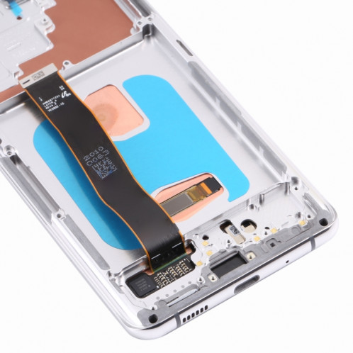 Écran LCD Super AMOLED d'origine pour Samsung Galaxy S20 Ultra 4G/S20 Ultra 5G Digitizer Assemblage complet avec cadre (Argent) SH794S1965-05