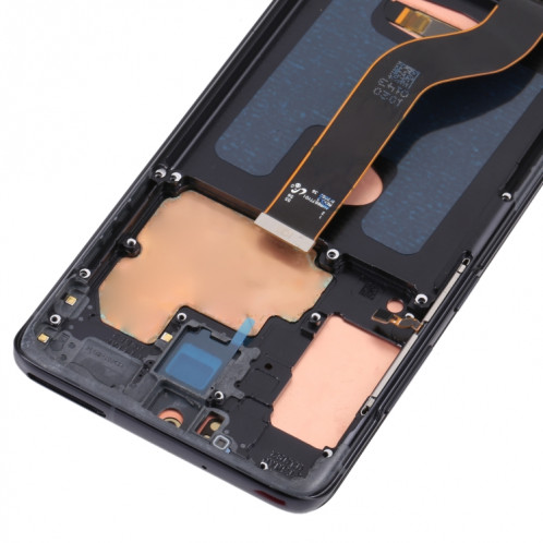 Écran LCD Super AMOLED d'origine pour Samsung Galaxy S20+ 5G SM-G986B/G985 Assemblage complet du numériseur avec cadre (Noir) SH795B93-05