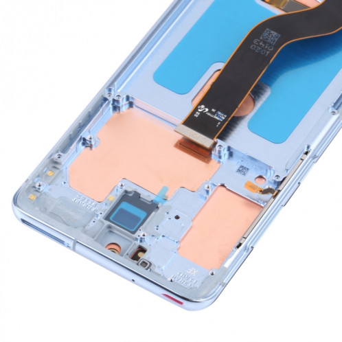 Écran LCD Super AMOLED d'origine pour Samsung Galaxy S20+ 5G SM-G986B/G985 Assemblage complet du numériseur avec cadre (Bleu) SH795L1258-05
