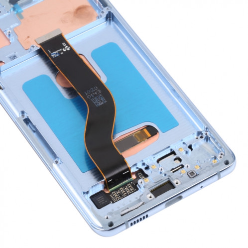 Écran LCD Super AMOLED d'origine pour Samsung Galaxy S20+ 5G SM-G986B/G985 Assemblage complet du numériseur avec cadre (Bleu) SH795L1258-05