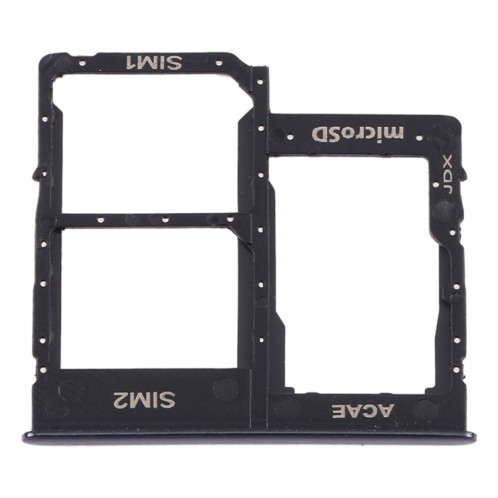 Pour Samsung Galaxy A315 / A31 Plateau de carte SIM + Plateau de carte SIM + Plateau de carte Micro SD (Noir) SH803B1803-04