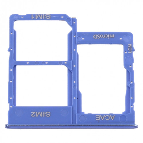 Pour Samsung Galaxy A315 / A31 Plateau de carte SIM + Plateau de carte SIM + Plateau de carte Micro SD (Bleu) SH803L1540-04