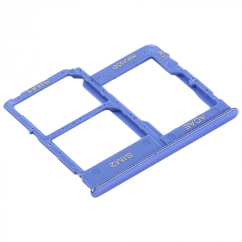 Pour Samsung Galaxy A315 / A31 Plateau de carte SIM + Plateau de carte SIM + Plateau de carte Micro SD (Bleu) SH803L1540-04