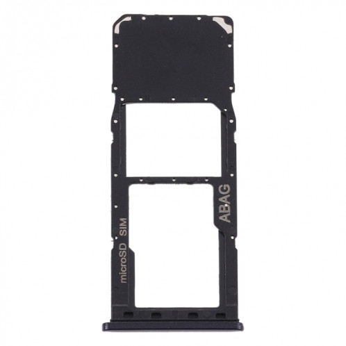 Pour Samsung Galaxy A21s Plateau de carte SIM + Plateau de carte Micro SD (Noir) SH805B671-04