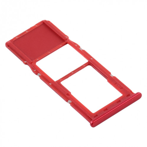 Pour Samsung Galaxy A21s Plateau de carte SIM + Plateau de carte Micro SD (Rouge) SH805R895-04