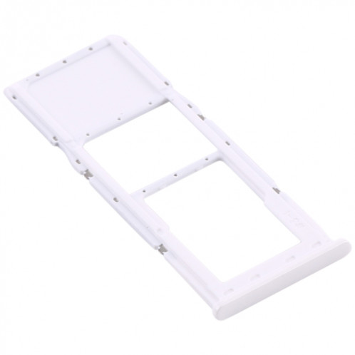 Pour Samsung Galaxy A21s Plateau de carte SIM + Plateau de carte Micro SD (Blanc) SH805W1377-04