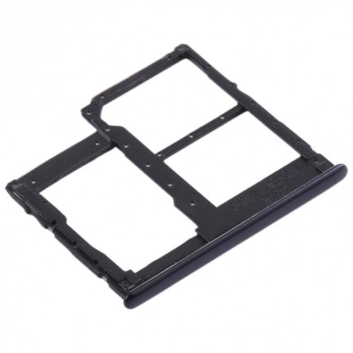 Pour Samsung Galaxy A41 / A415 Plateau de carte SIM + Plateau de carte SIM + Plateau de carte Micro SD (Noir) SH806B363-04