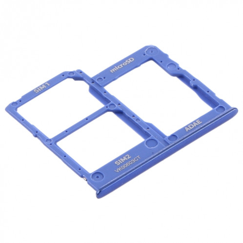 Pour Samsung Galaxy A41 / A415 Plateau de carte SIM + Plateau de carte SIM + Plateau de carte Micro SD (Bleu) SH806L310-04