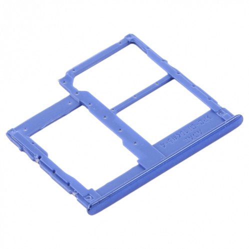 Pour Samsung Galaxy A41 / A415 Plateau de carte SIM + Plateau de carte SIM + Plateau de carte Micro SD (Bleu) SH806L310-04