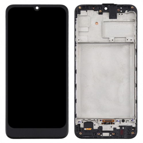 Écran LCD TFT pour Samsung Galaxy M21 / SM-M215 Assemblage complet du numériseur avec cadre (Noir) SH876B235-06