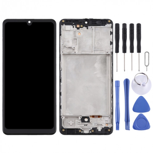 Écran LCD TFT pour Samsung Galaxy A31 / SM-A315 Assemblage complet du numériseur avec cadre (Noir) SH877B96-06