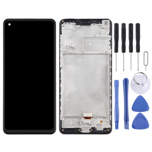 Écran LCD OEM pour Samsung Galaxy A21s / SM-A217 Assemblage complet du numériseur avec cadre (Noir) SH878B522-06