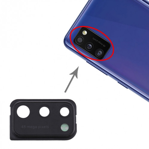 Pour Samsung Galaxy A41 10 pièces Couvercle d'objectif d'appareil photo (Noir) SH917B214-05
