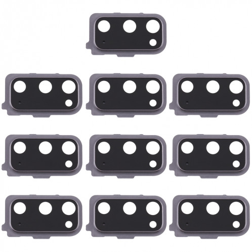 Pour Samsung Galaxy S20 10pcs Couvercle d'objectif d'appareil photo (Noir) SH919B229-05