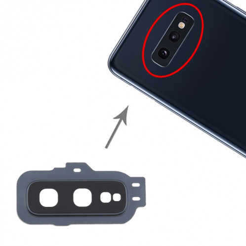 Pour Samsung Galaxy S10e 10pcs Couvercle d'objectif d'appareil photo (Noir) SH920B522-05