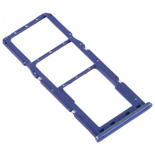 Pour Samsung Galaxy M51 SM-M515 Plateau de carte SIM + Plateau de carte SIM + Plateau de carte Micro SD (Bleu) SH985L261-04
