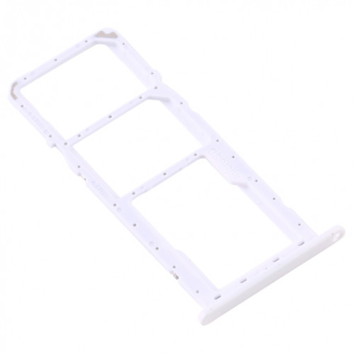Pour Samsung Galaxy A11 SM-A115 Plateau de carte SIM + Plateau de carte SIM + Plateau de carte Micro SD (Blanc) SH986W815-04
