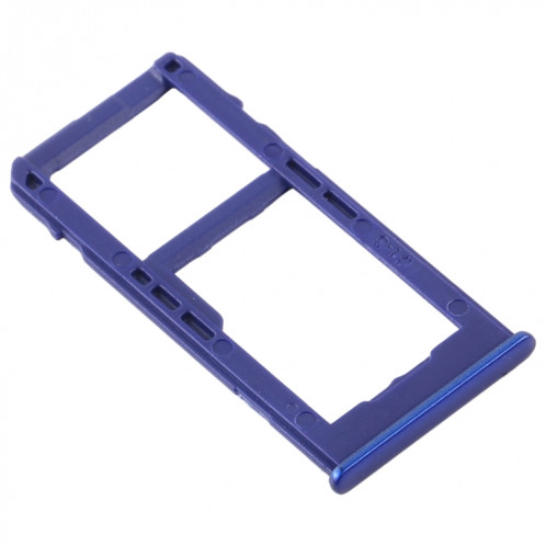Pour Samsung Galaxy M40 SM-M405 Plateau de carte SIM + Plateau de carte SIM / Plateau de carte Micro SD (Bleu foncé) SH992D783-04