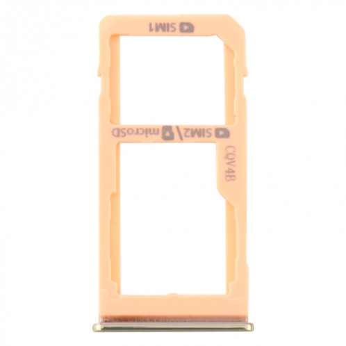 Pour Samsung Galaxy M40 SM-M405 Plateau de carte SIM + Plateau de carte SIM / Plateau de carte Micro SD (Orange) SH992E1037-04
