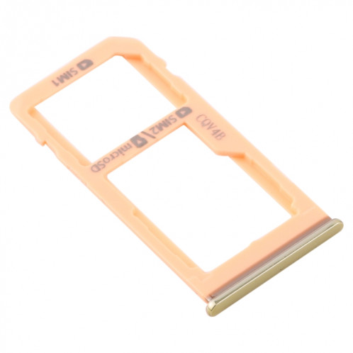 Pour Samsung Galaxy M40 SM-M405 Plateau de carte SIM + Plateau de carte SIM / Plateau de carte Micro SD (Orange) SH992E1037-04